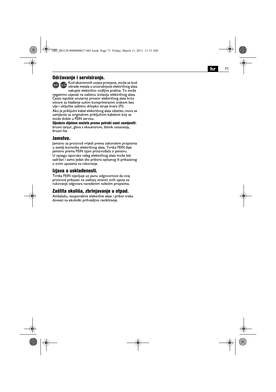 Fein MSf 636-1 User Manual | Page 71 / 108