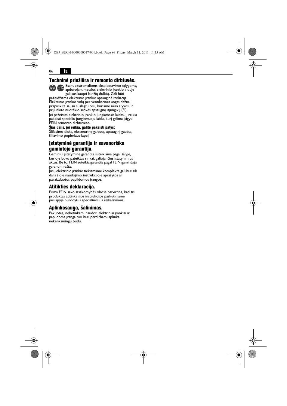 Fein MSf 636-1 User Manual | Page 86 / 108