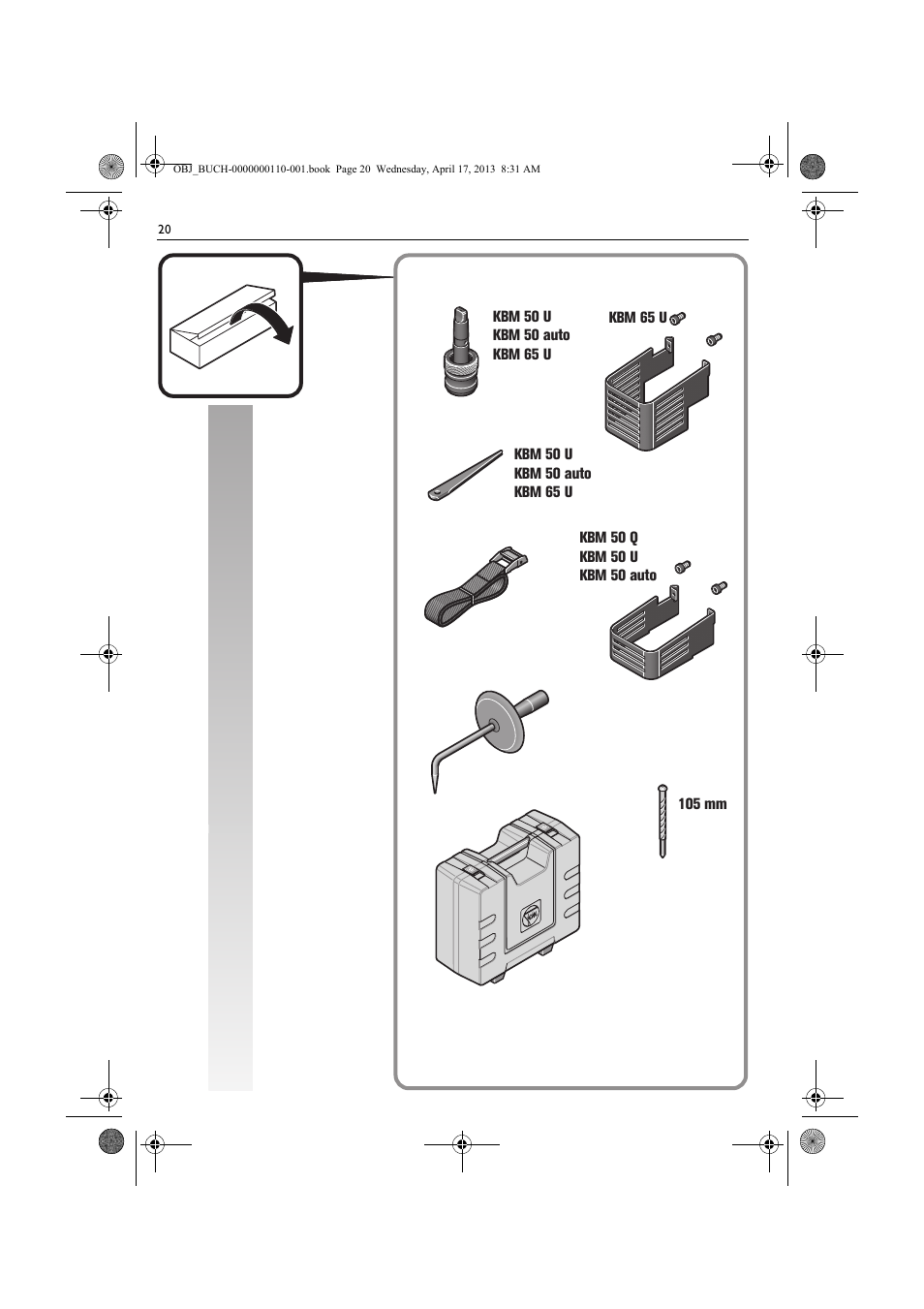 Fein KBM65U User Manual | Page 20 / 162