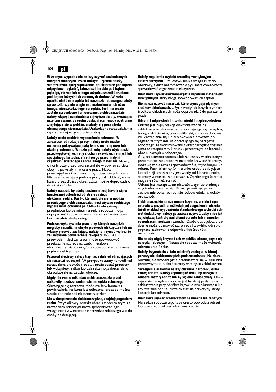 Fein WSG 14-70E User Manual | Page 104 / 195