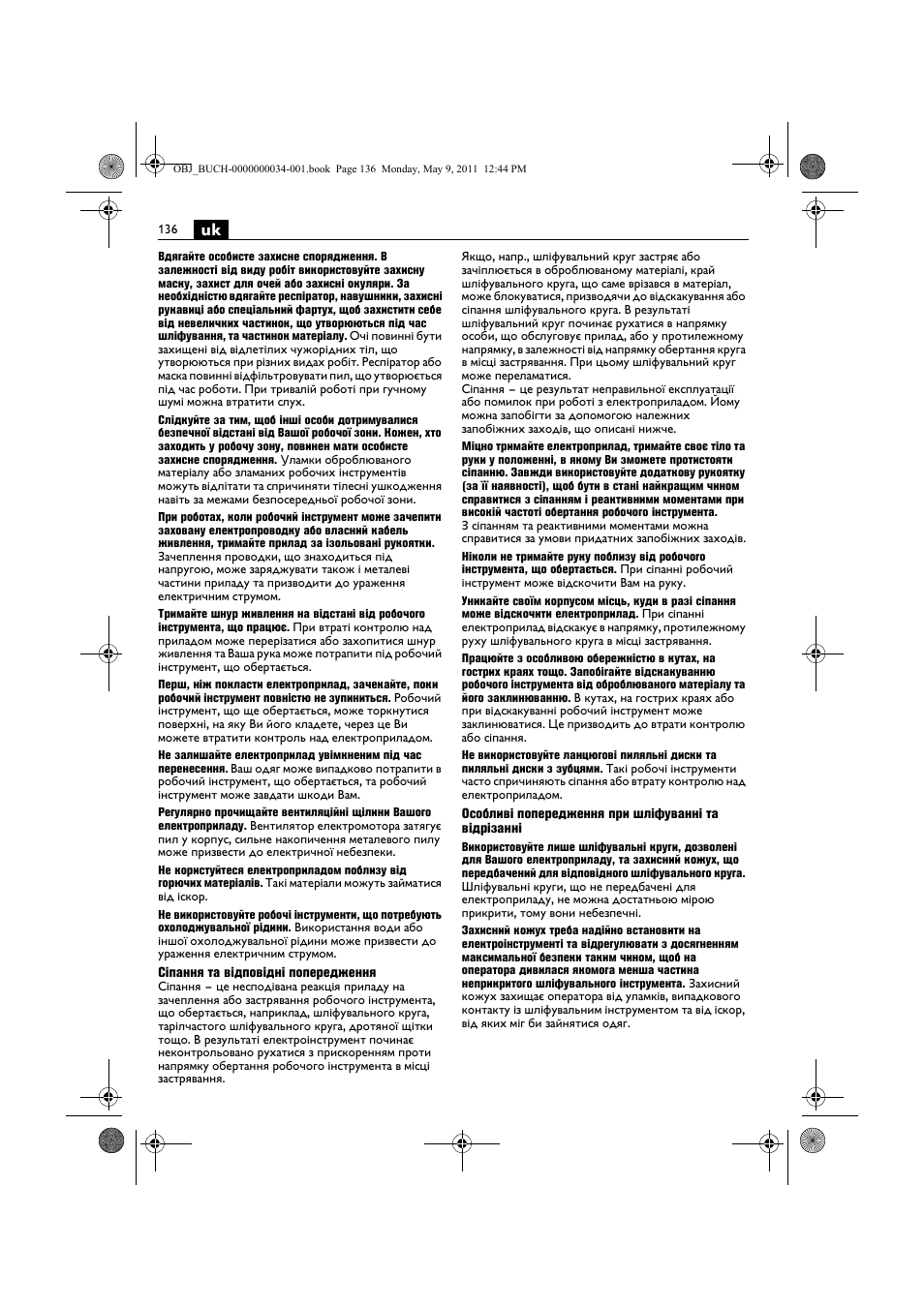 Fein WSG 14-70E User Manual | Page 136 / 195