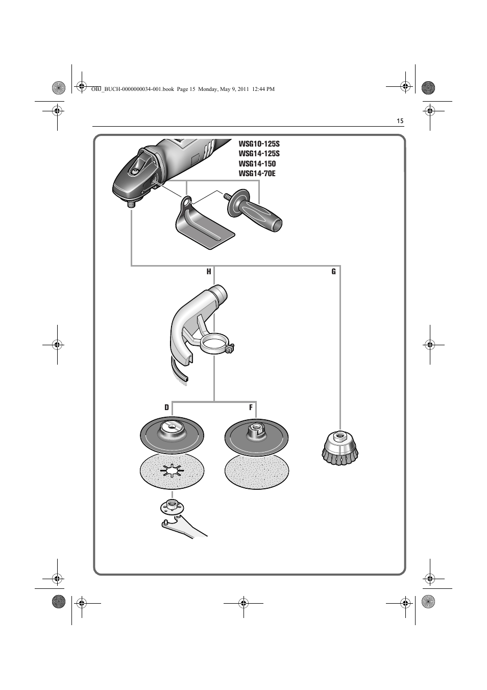 Fein WSG 14-70E User Manual | Page 15 / 195