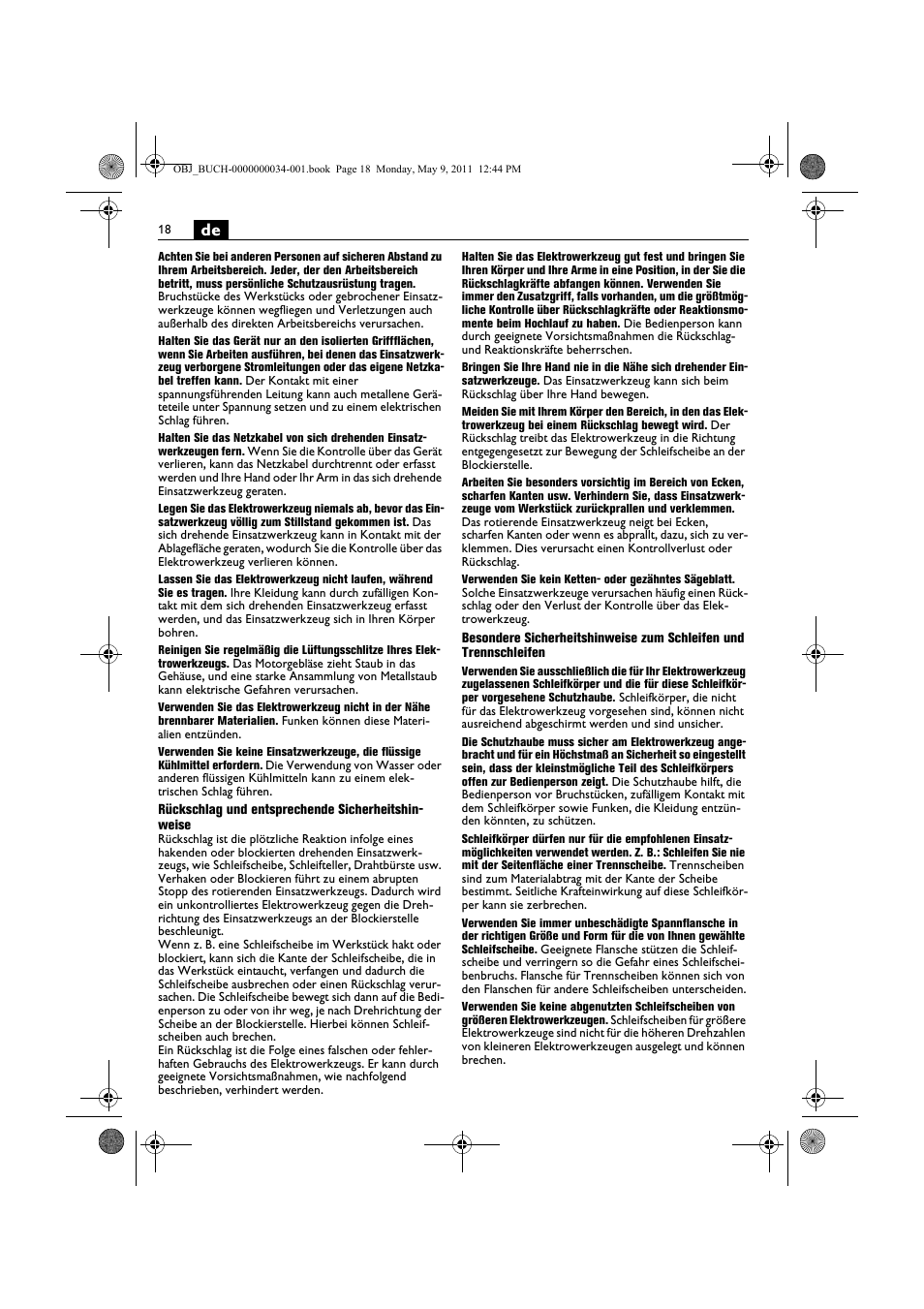 Fein WSG 14-70E User Manual | Page 18 / 195