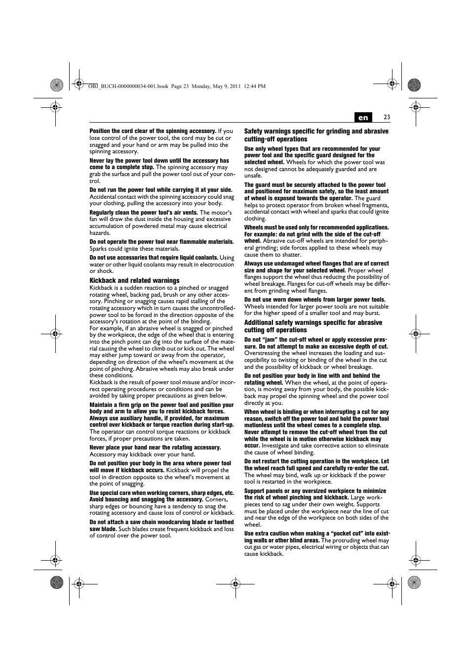 Fein WSG 14-70E User Manual | Page 23 / 195