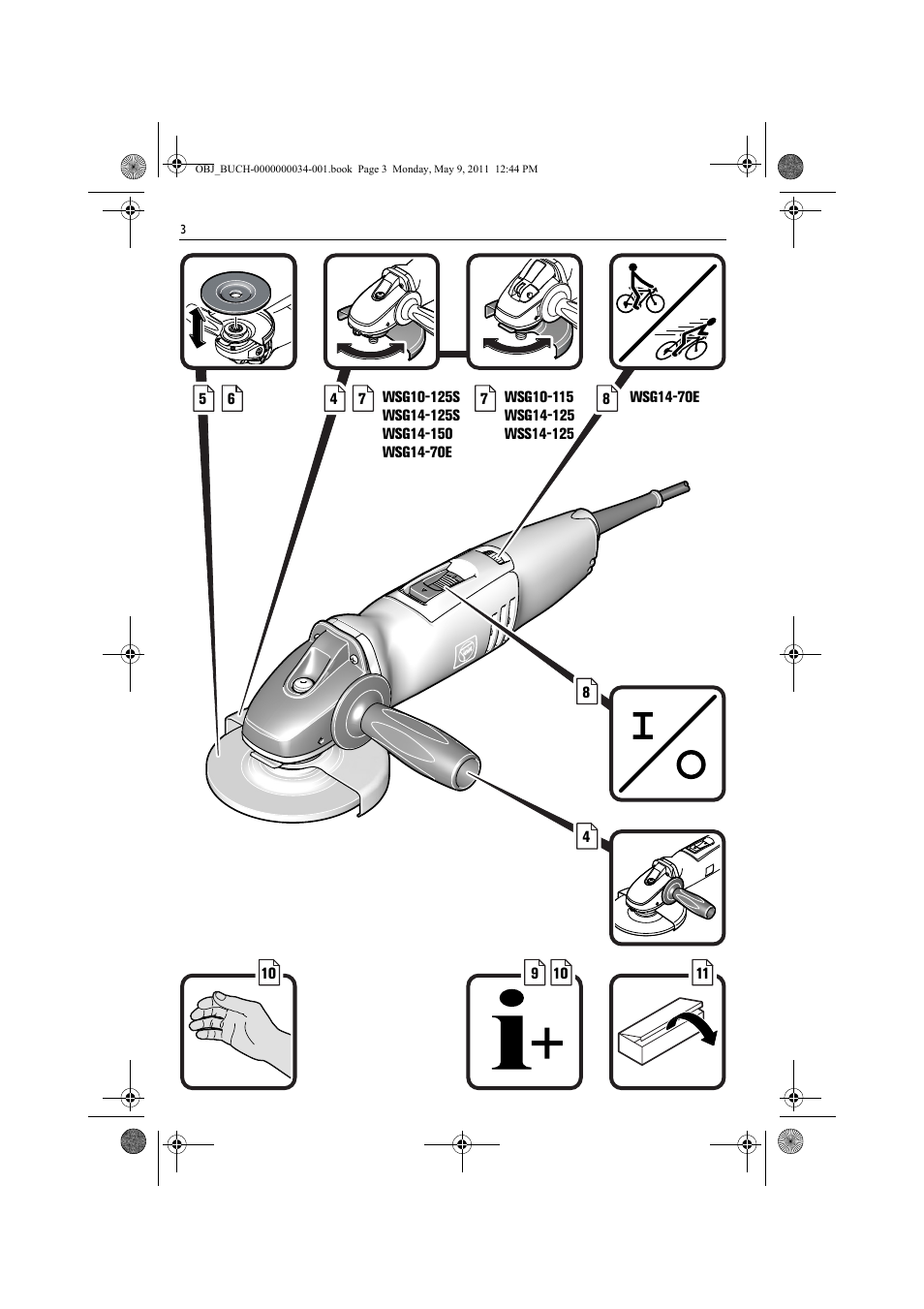 Fein WSG 14-70E User Manual | Page 3 / 195