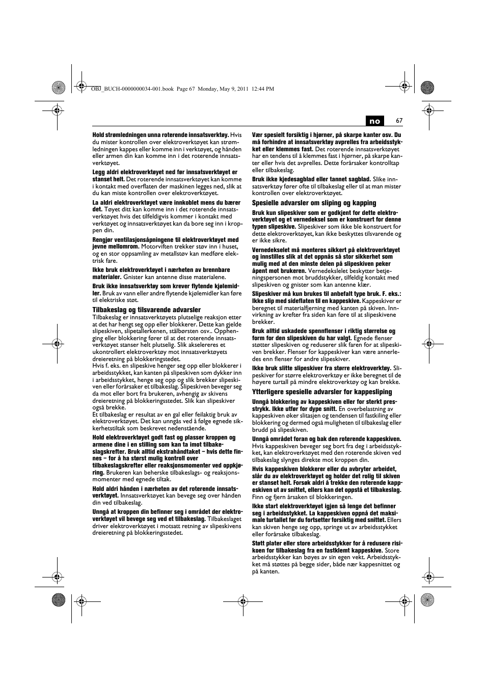 Fein WSG 14-70E User Manual | Page 67 / 195