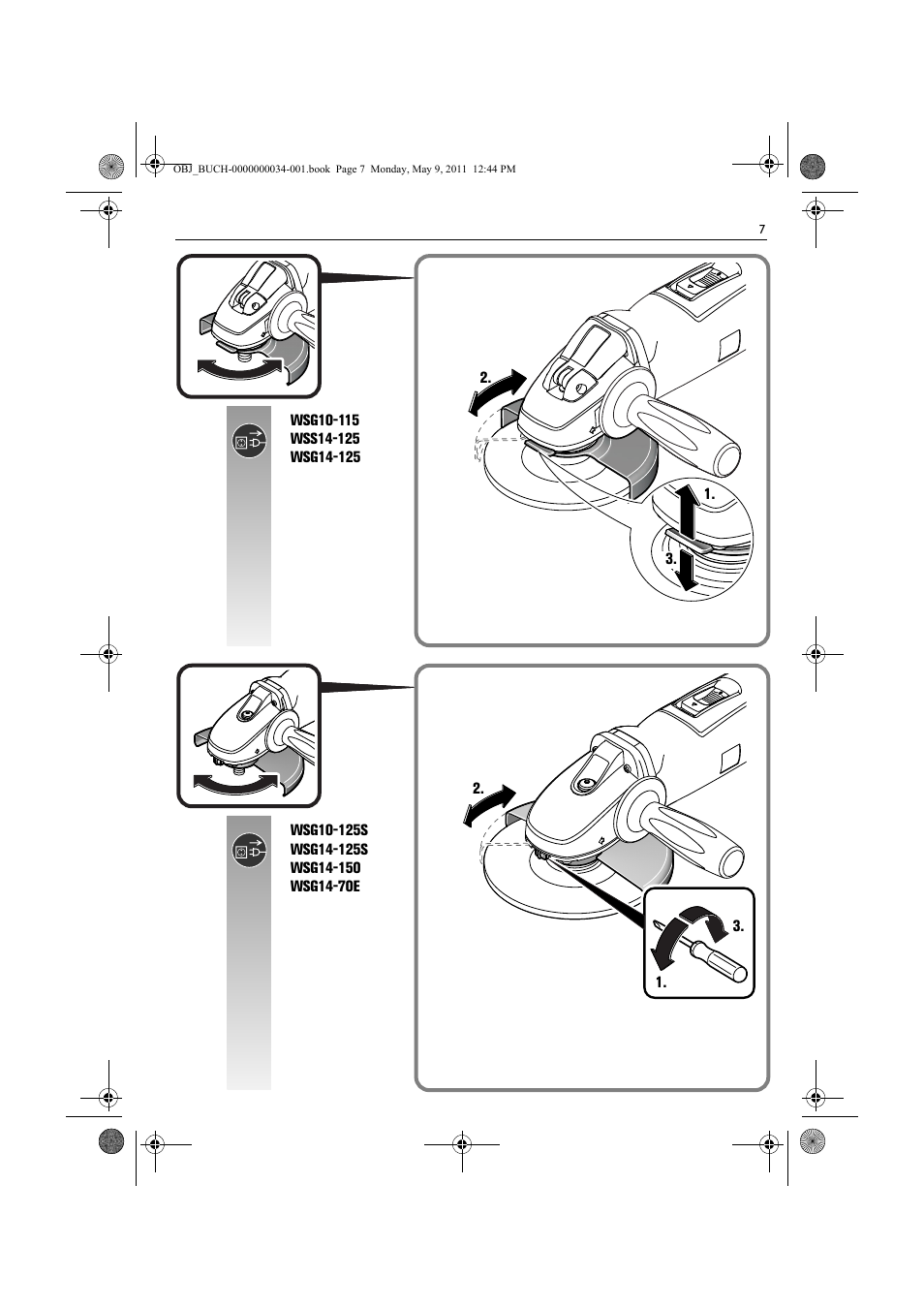 Fein WSG 14-70E User Manual | Page 7 / 195