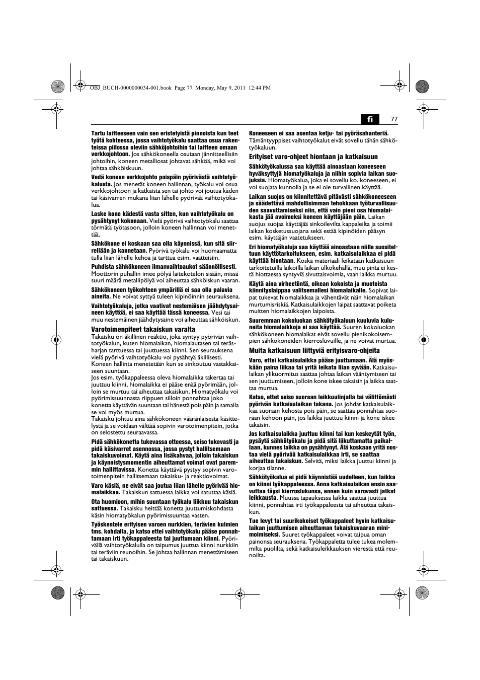 Fein WSG 14-70E User Manual | Page 77 / 195