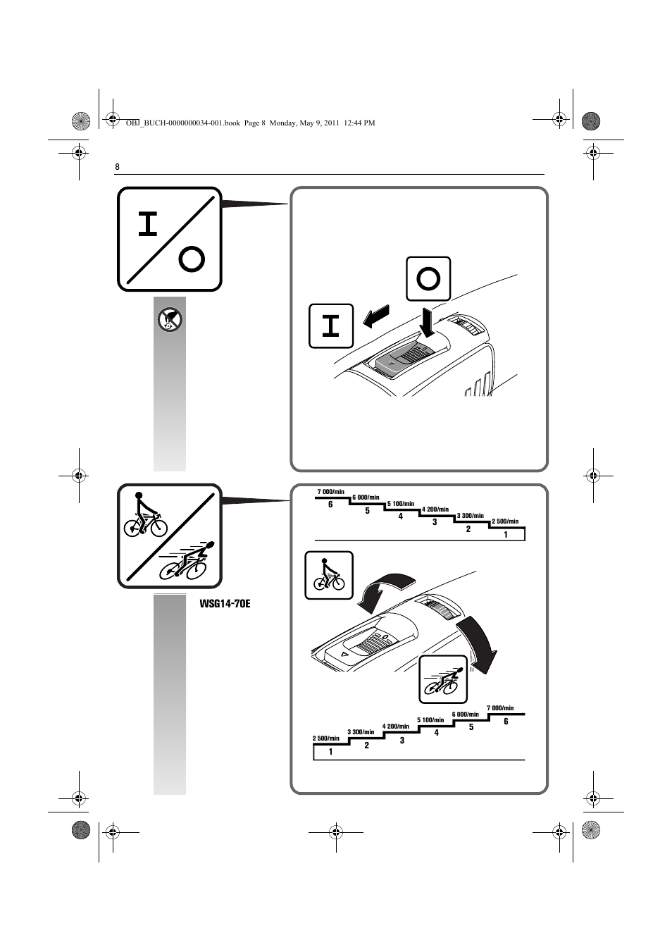 Wsg14-70e | Fein WSG 14-70E User Manual | Page 8 / 195