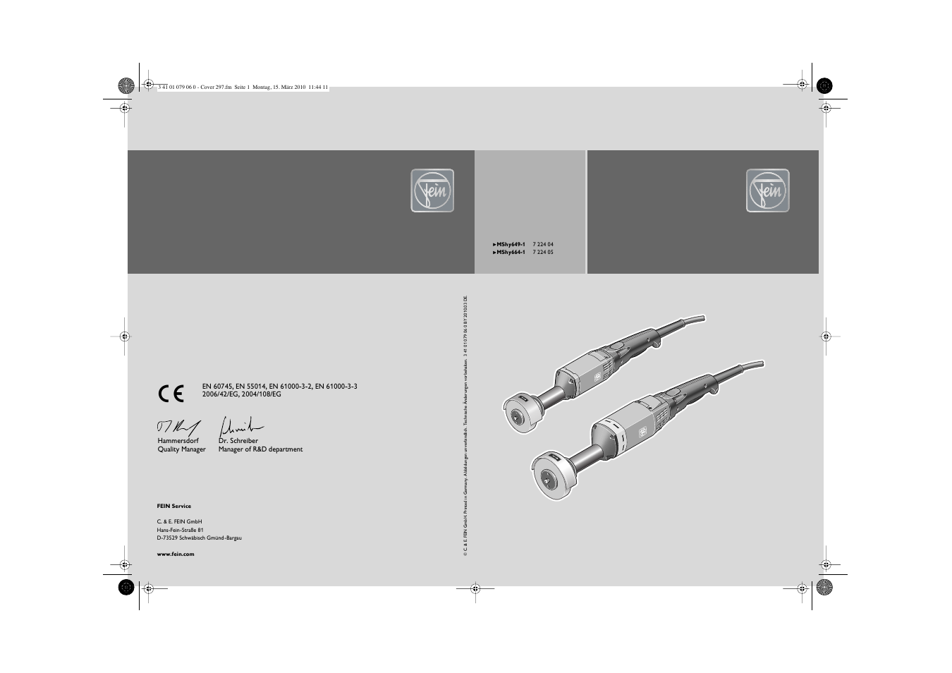Fein MShy_664_1 User Manual | 96 pages