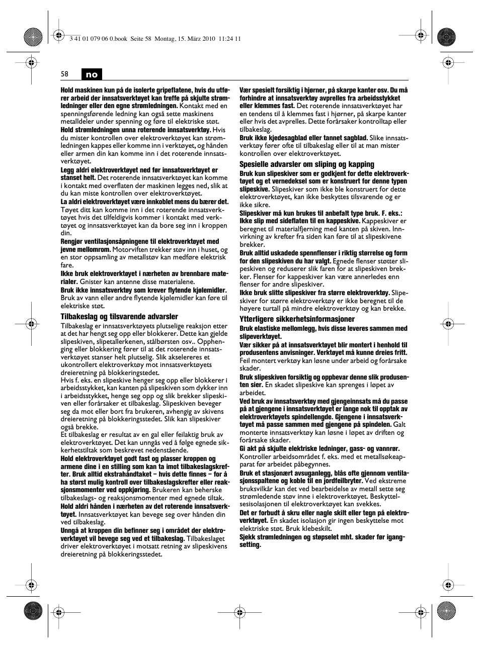 Fein MShy_664_1 User Manual | Page 58 / 96