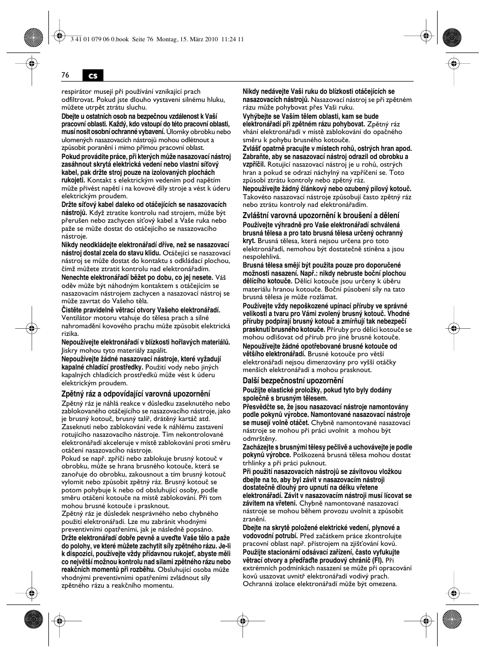 Fein MShy_664_1 User Manual | Page 76 / 96