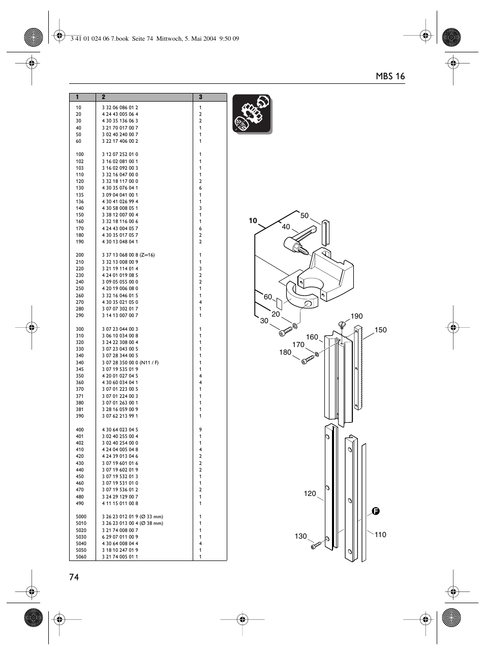 74 mbs 16 | Fein MBS16 User Manual | Page 74 / 78