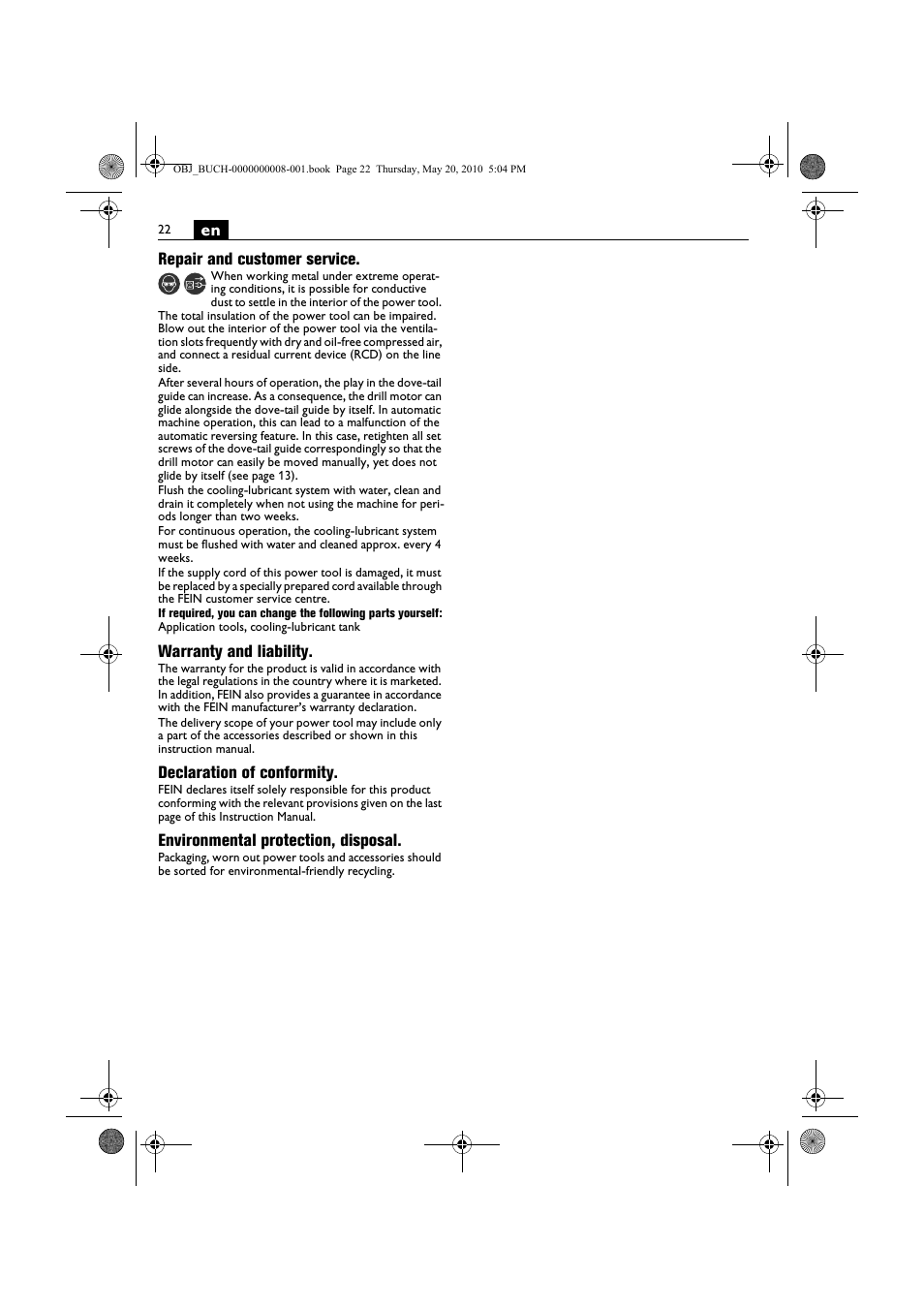 Fein KBM80auto User Manual | Page 22 / 148