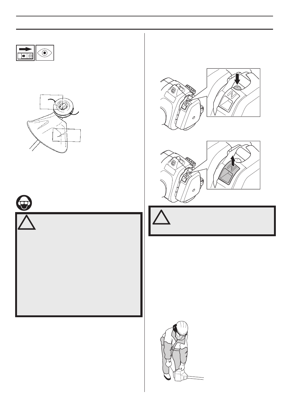 Starten und stoppen, Kontrolle vor dem start | Husqvarna 122LD User Manual | Page 124 / 642