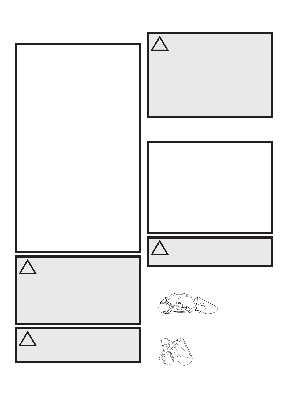 Instructions générales de sécurité, Important! équipement de protection personnelle | Husqvarna 122LD User Manual | Page 140 / 642