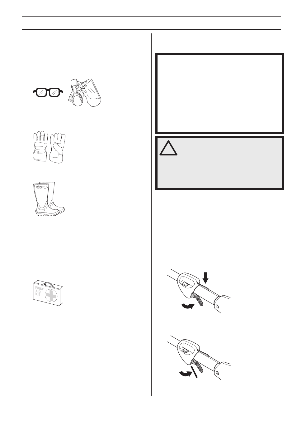 Algemene veiligheidsinstructies, Veiligheidsuitrusting van de machine | Husqvarna 122LD User Manual | Page 165 / 642