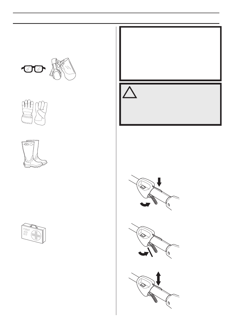 Norme generali di sicurezza, Dispositivi di sicurezza della macchina | Husqvarna 122LD User Manual | Page 236 / 642