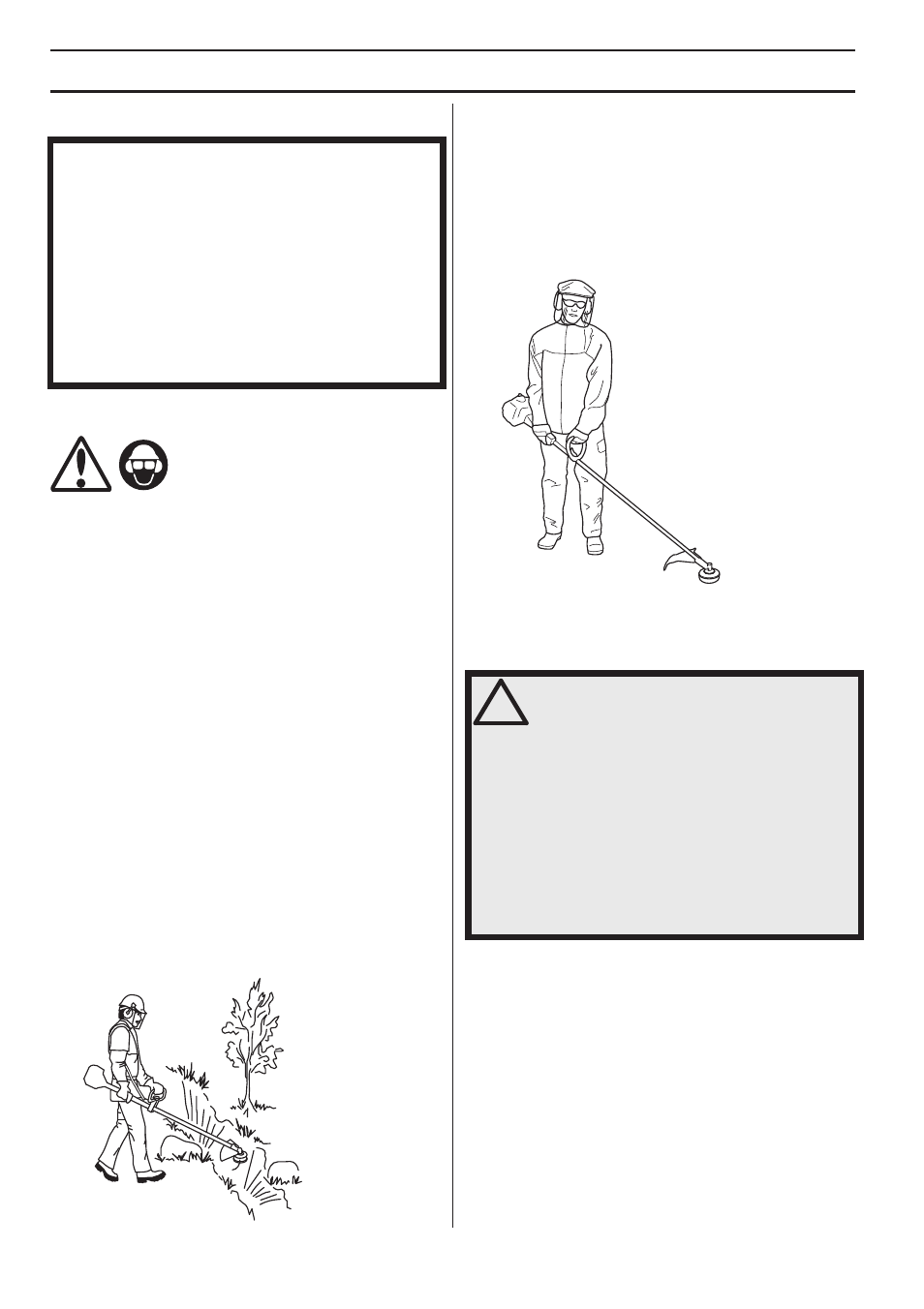 Tecnica di lavoro, Istruzioni generali di lavoro, Norme basilari di sicurezza | Husqvarna 122LD User Manual | Page 244 / 642