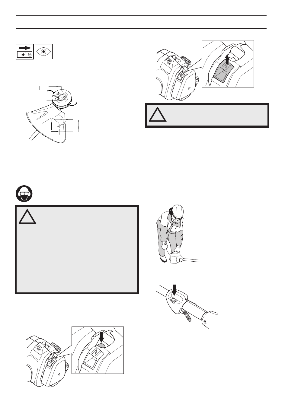 Start och stopp, Kontroll före start | Husqvarna 122LD User Manual | Page 36 / 642