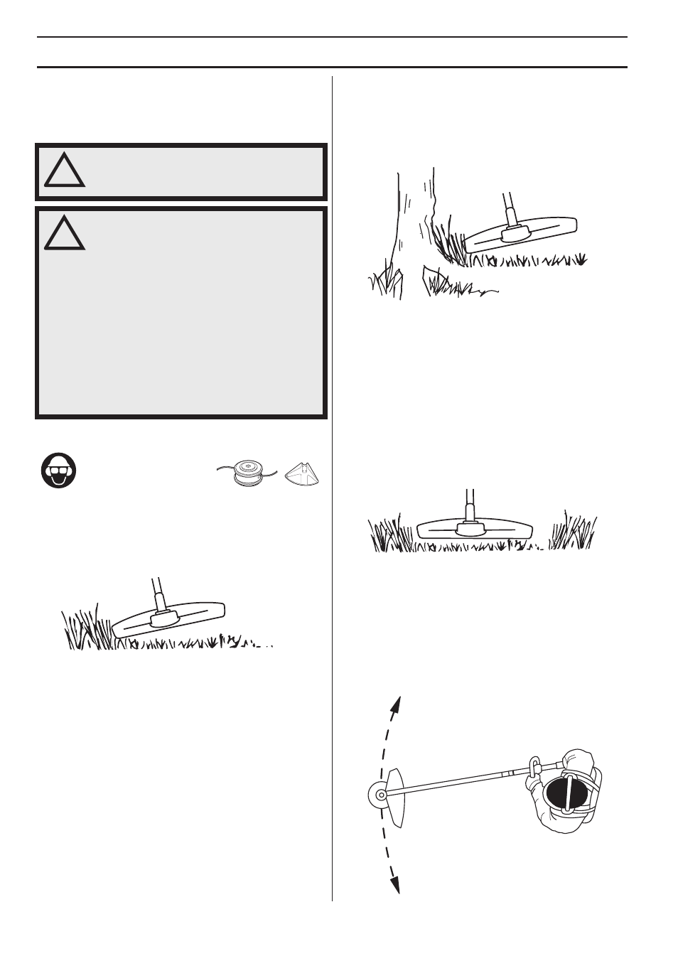 Arbetsteknik | Husqvarna 122LD User Manual | Page 38 / 642