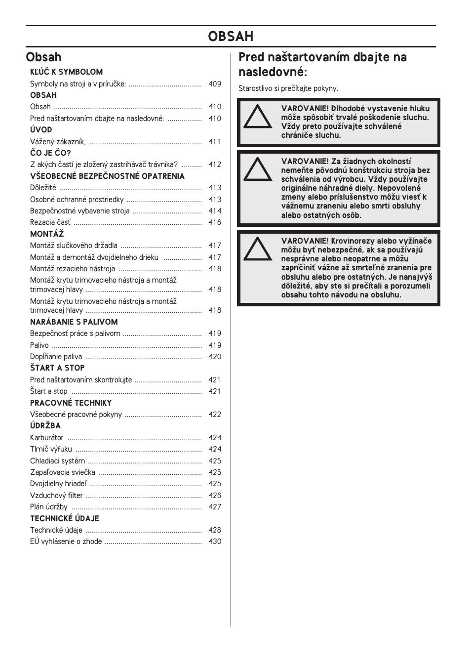 Husqvarna 122LD User Manual | Page 410 / 642