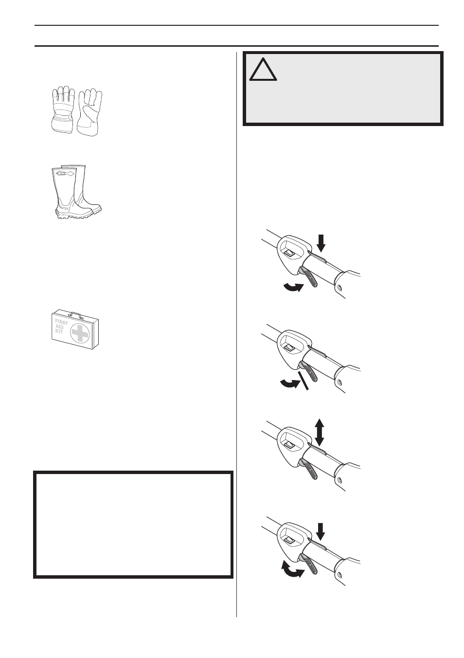 Generelle sikkerhedsinstruktioner, Maskinens sikkerhedsudstyr | Husqvarna 122LD User Manual | Page 51 / 642