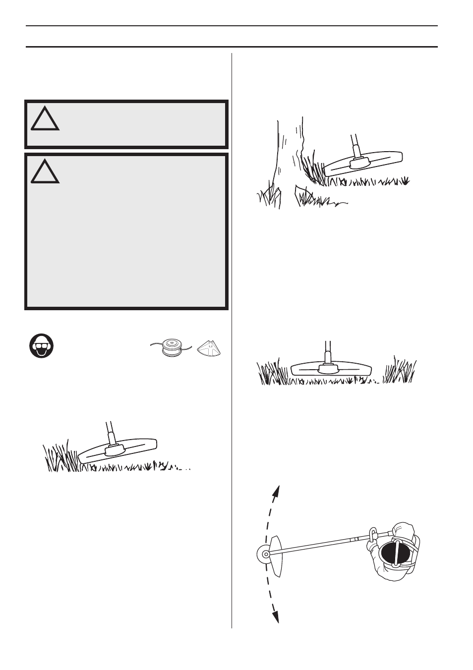 Arbejdsteknik | Husqvarna 122LD User Manual | Page 60 / 642