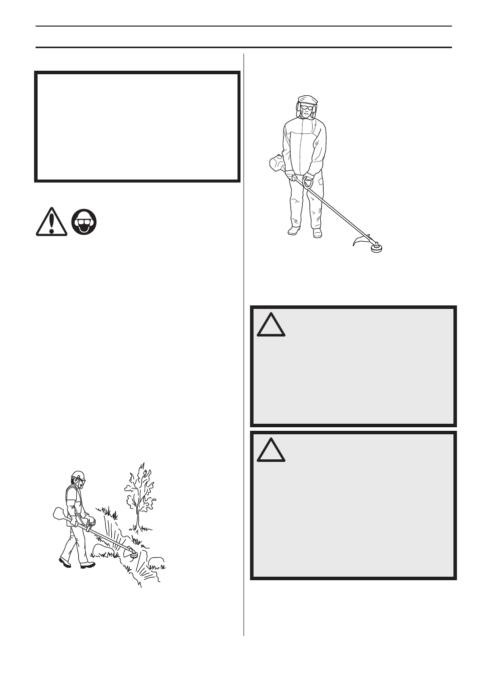 Arbeidsteknikk, Generelle arbeidsinstruksjoner | Husqvarna 122LD User Manual | Page 81 / 642