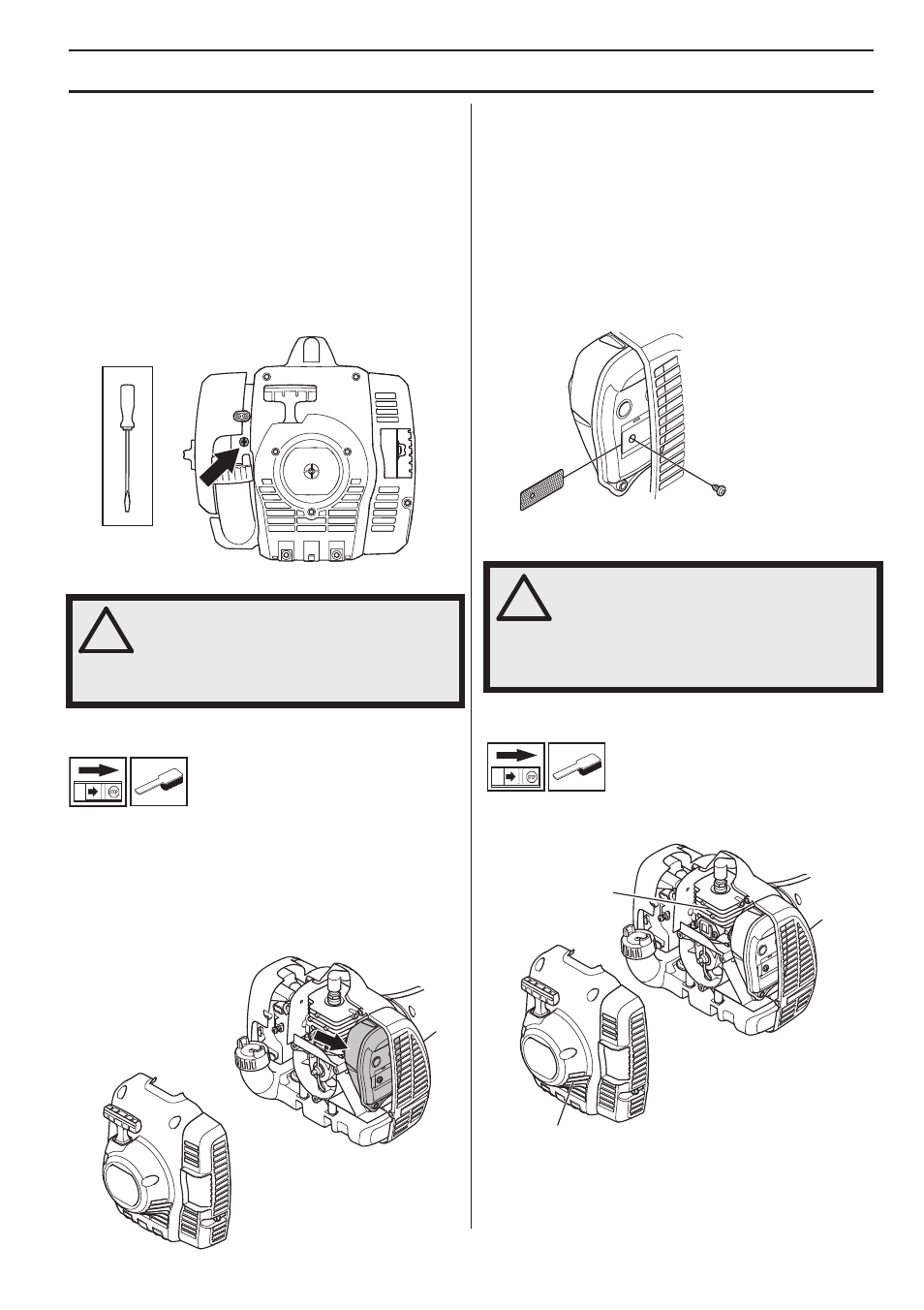 Vedlikehold, Forgasser, Lyddemper | Kjølesystem | Husqvarna 122LD User Manual | Page 83 / 642