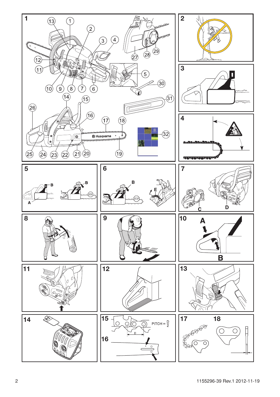 Husqvarna 135E User Manual | Page 2 / 382