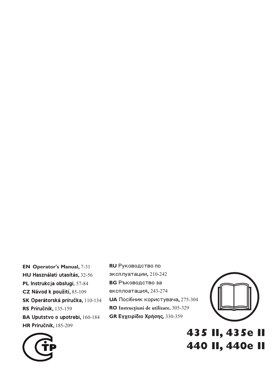 Husqvarna 440eII User Manual | 366 pages