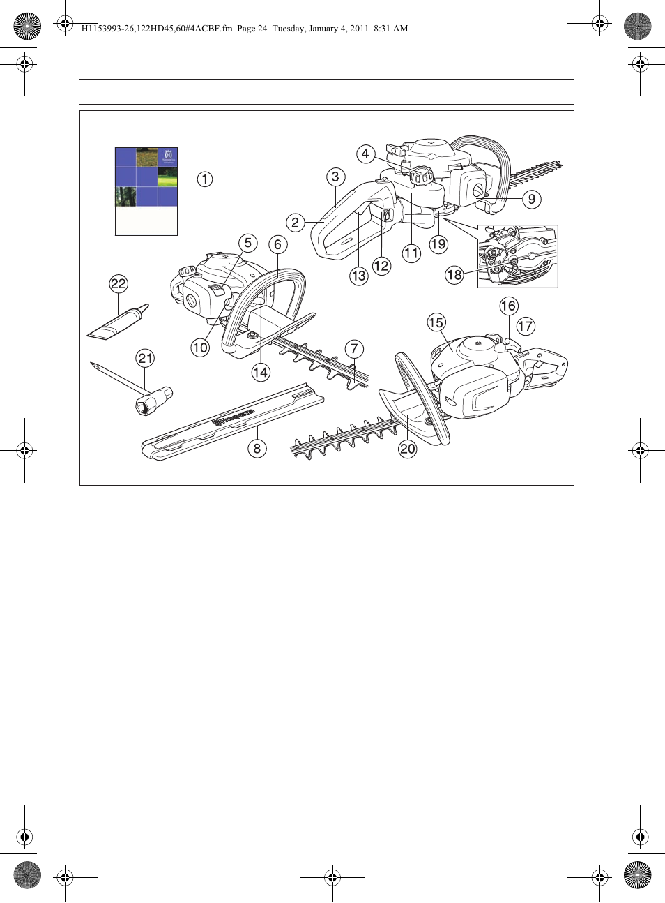 Vad är vad | Husqvarna 122HD60 User Manual | Page 24 / 532