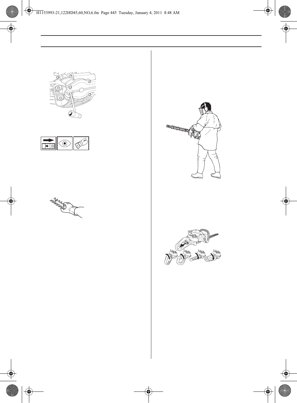 Arbeidsteknikk | Husqvarna 122HD60 User Manual | Page 445 / 532