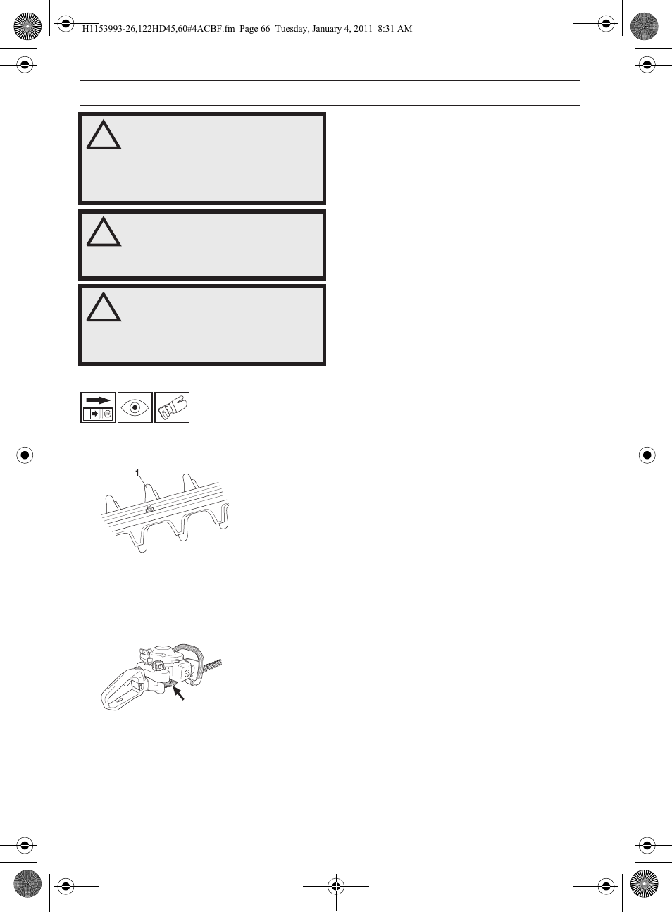 Yleiset turvaohjeet | Husqvarna 122HD60 User Manual | Page 66 / 532