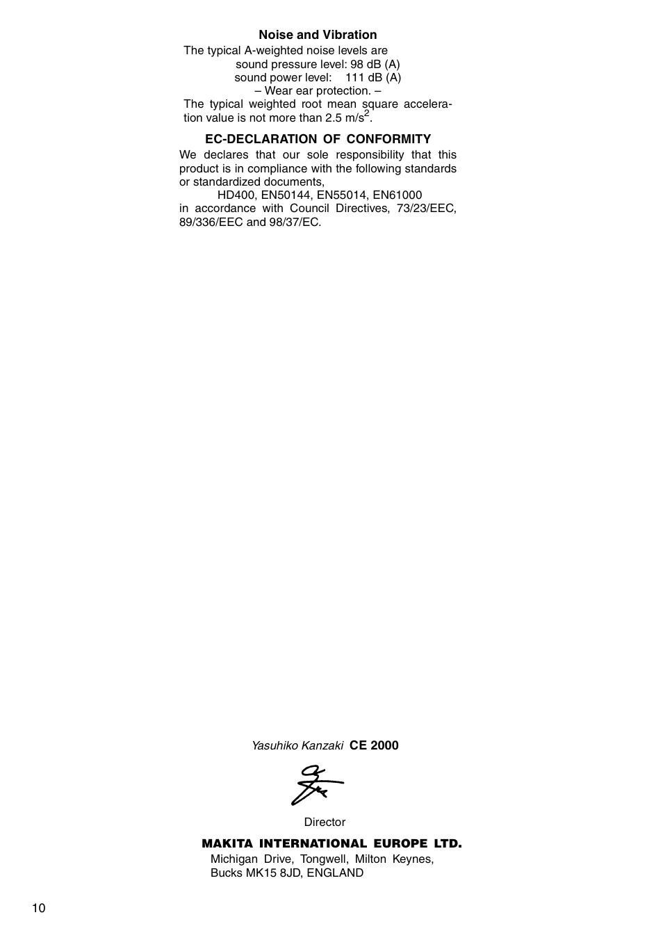 Makita 5704RK User Manual | Page 10 / 28
