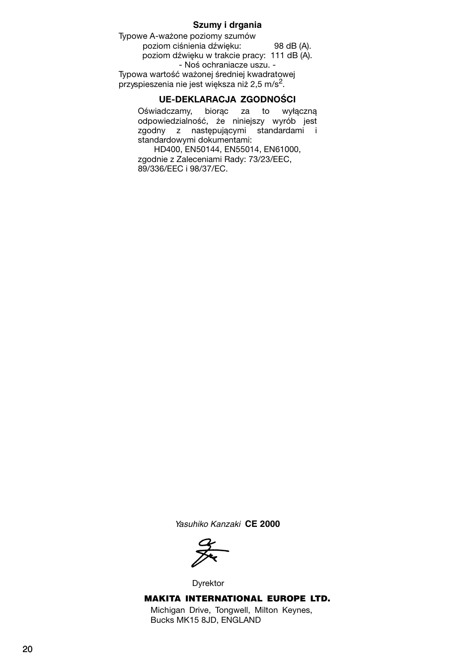 Makita 5704RK User Manual | Page 20 / 28
