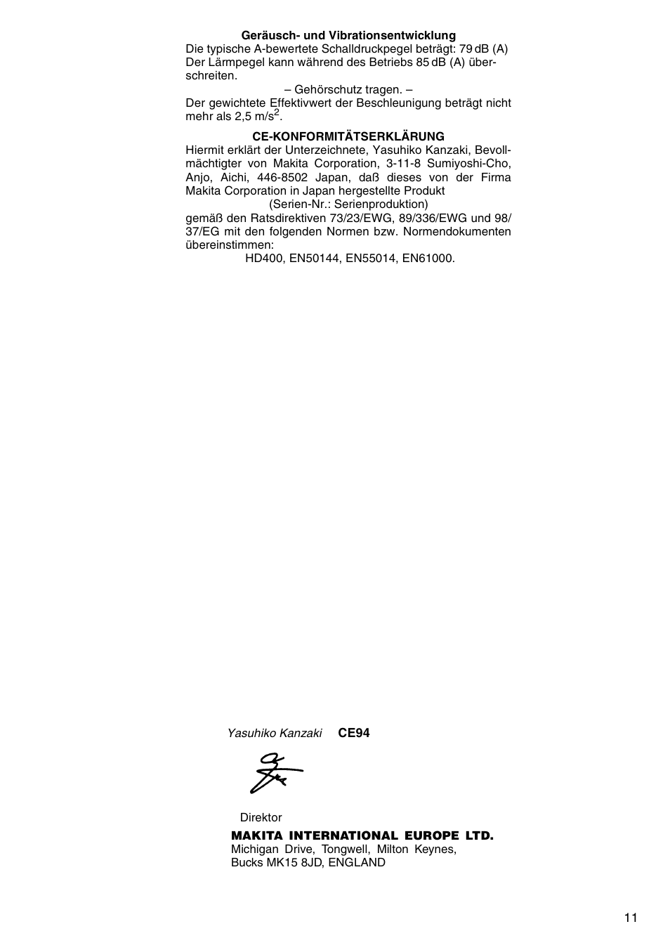 Makita 6805BV User Manual | Page 11 / 20