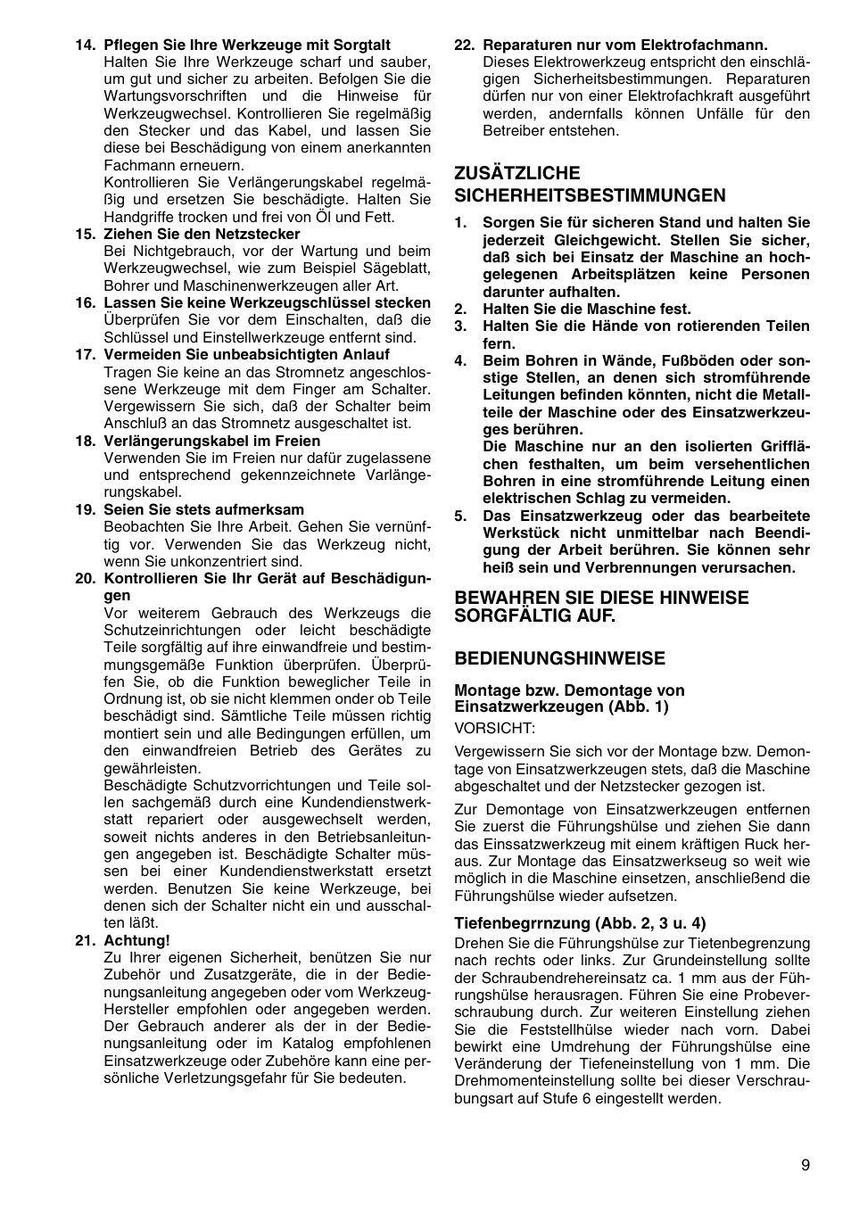 Zusätzliche sicherheitsbestimmungen | Makita 6805BV User Manual | Page 9 / 20