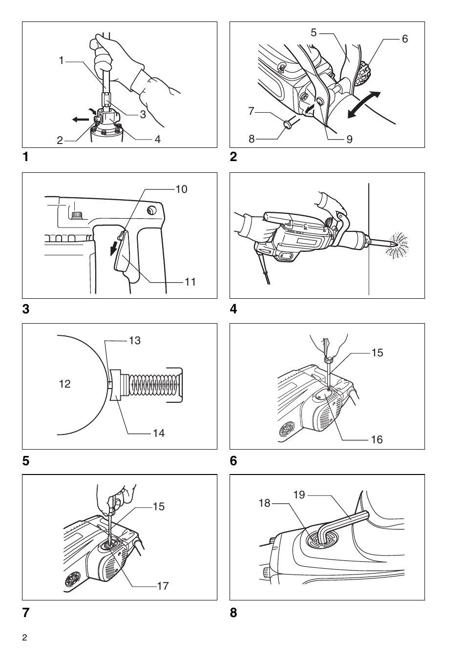 Makita HM1304 User Manual | Page 2 / 20