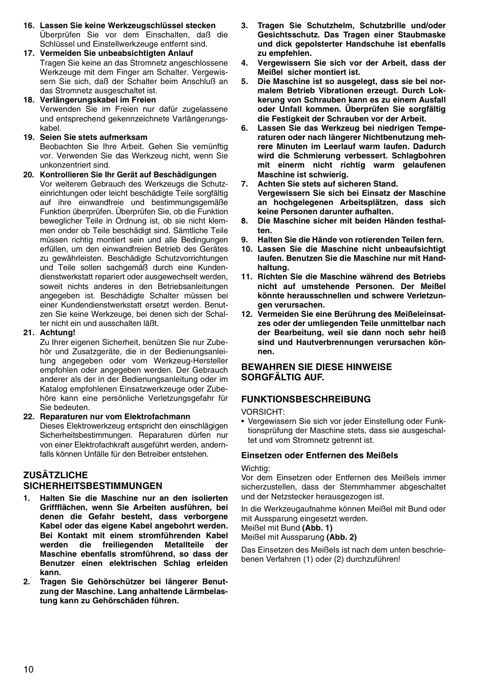Makita HM1304B User Manual | Page 10 / 20