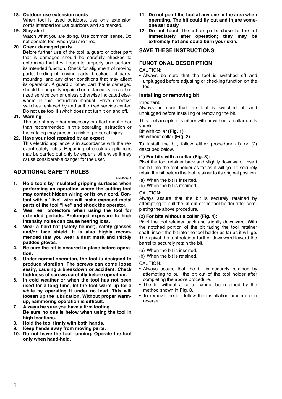 Makita HM1304B User Manual | Page 6 / 20