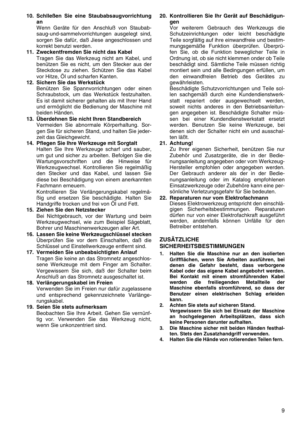 Makita HP2051F User Manual | Page 9 / 24