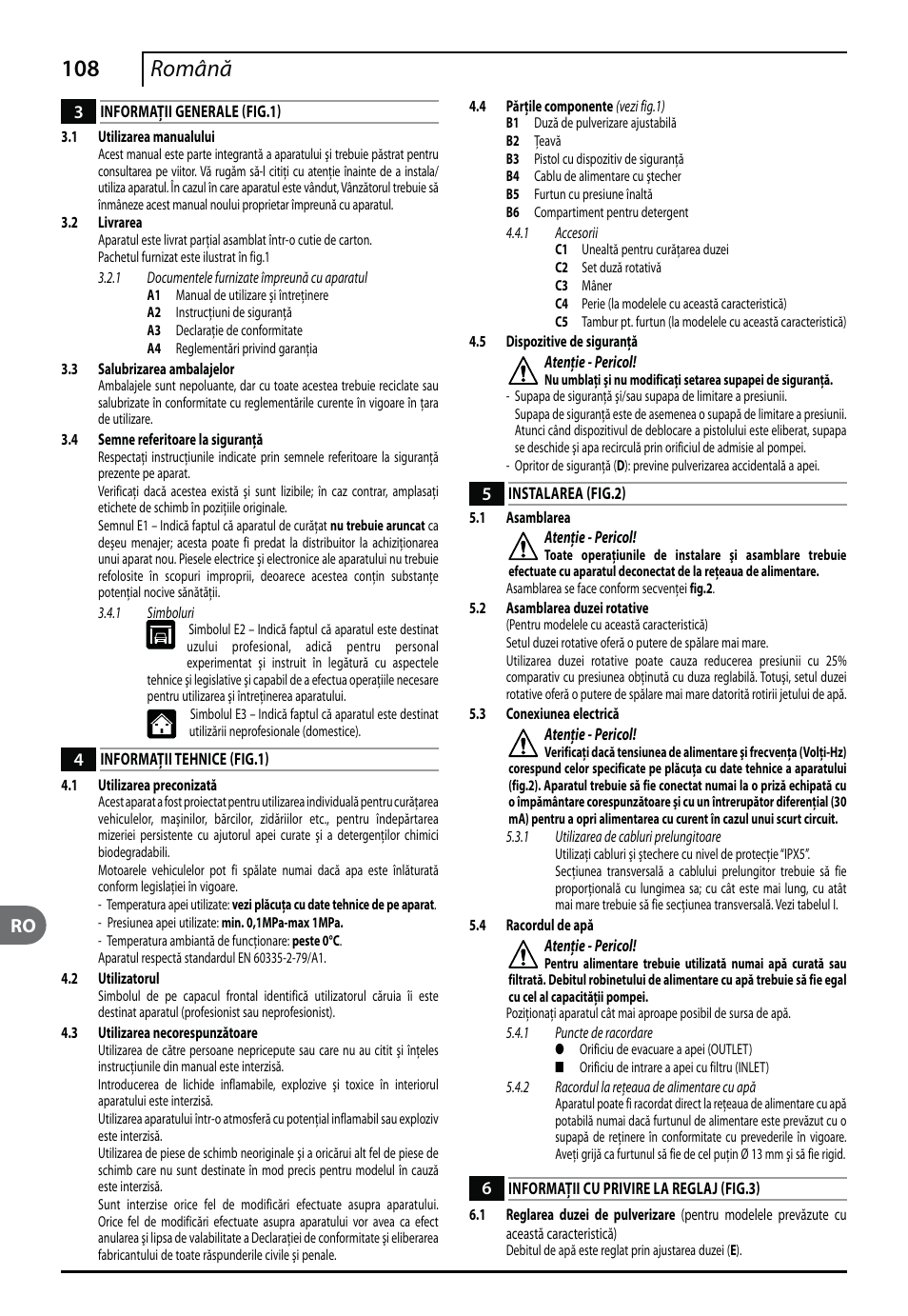 108 română | Makita HW112 User Manual | Page 108 / 140