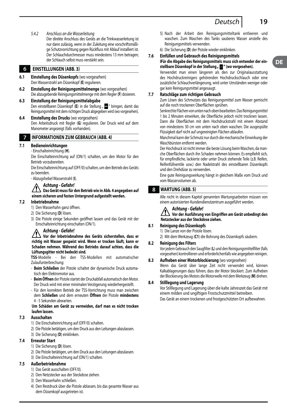 19 deutsch | Makita HW112 User Manual | Page 19 / 140