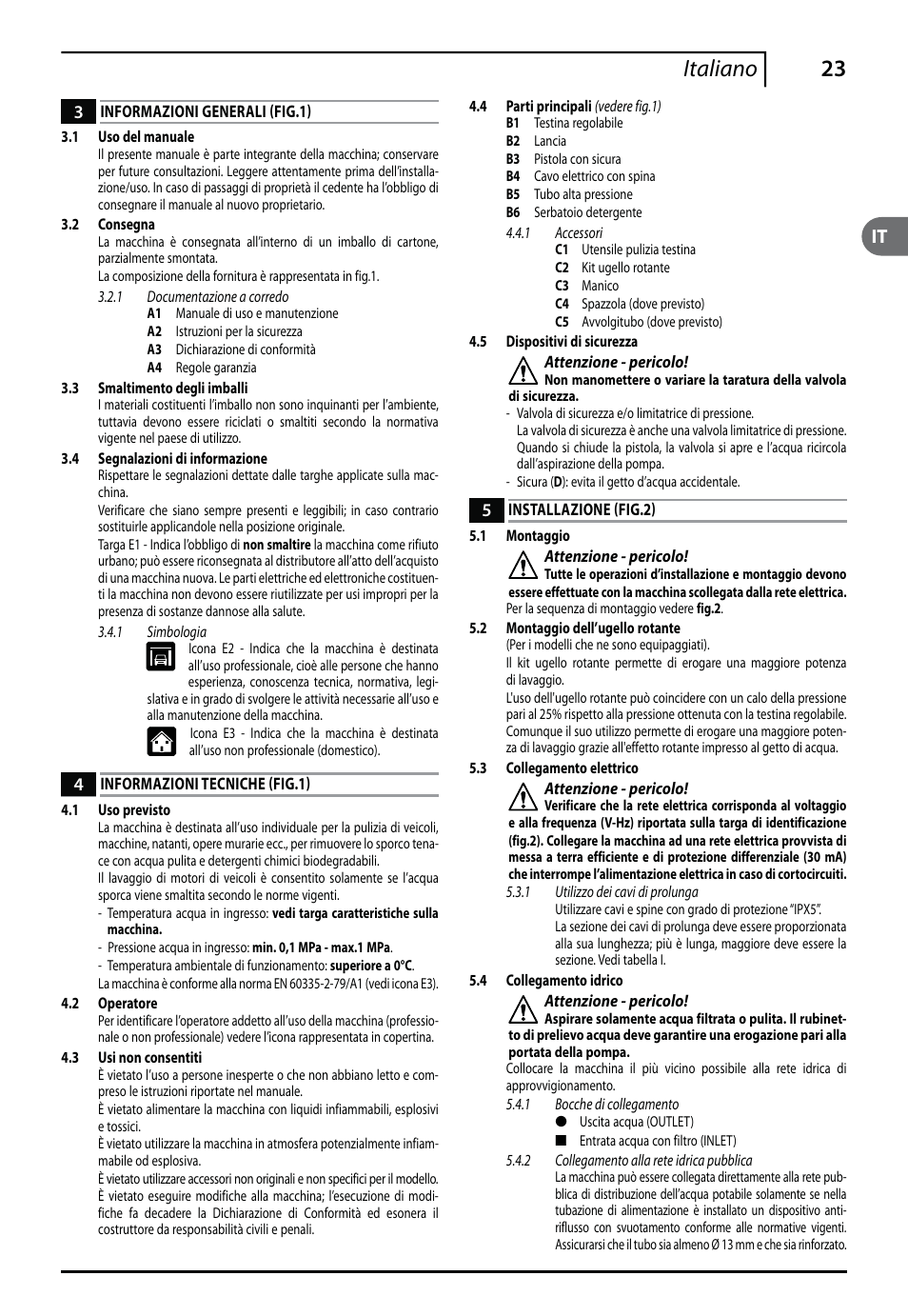 23 italiano | Makita HW112 User Manual | Page 23 / 140