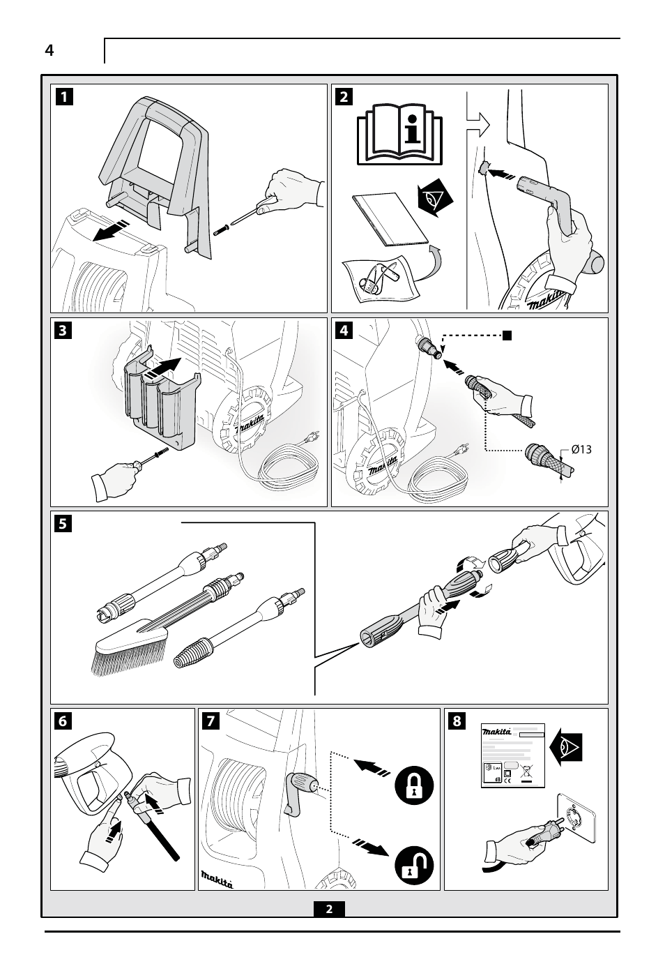 Makita HW112 User Manual | Page 4 / 140