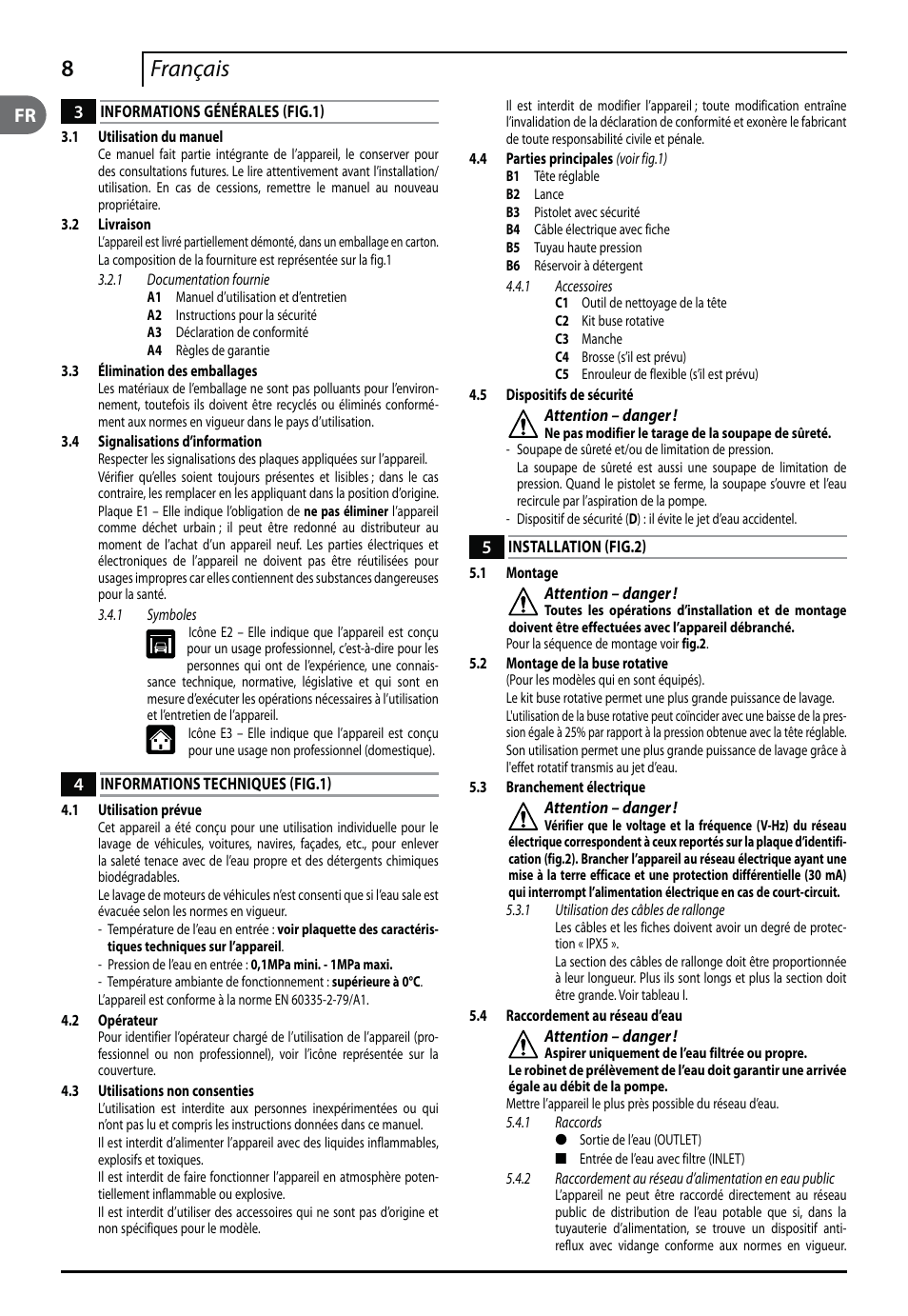 8français | Makita HW112 User Manual | Page 8 / 140