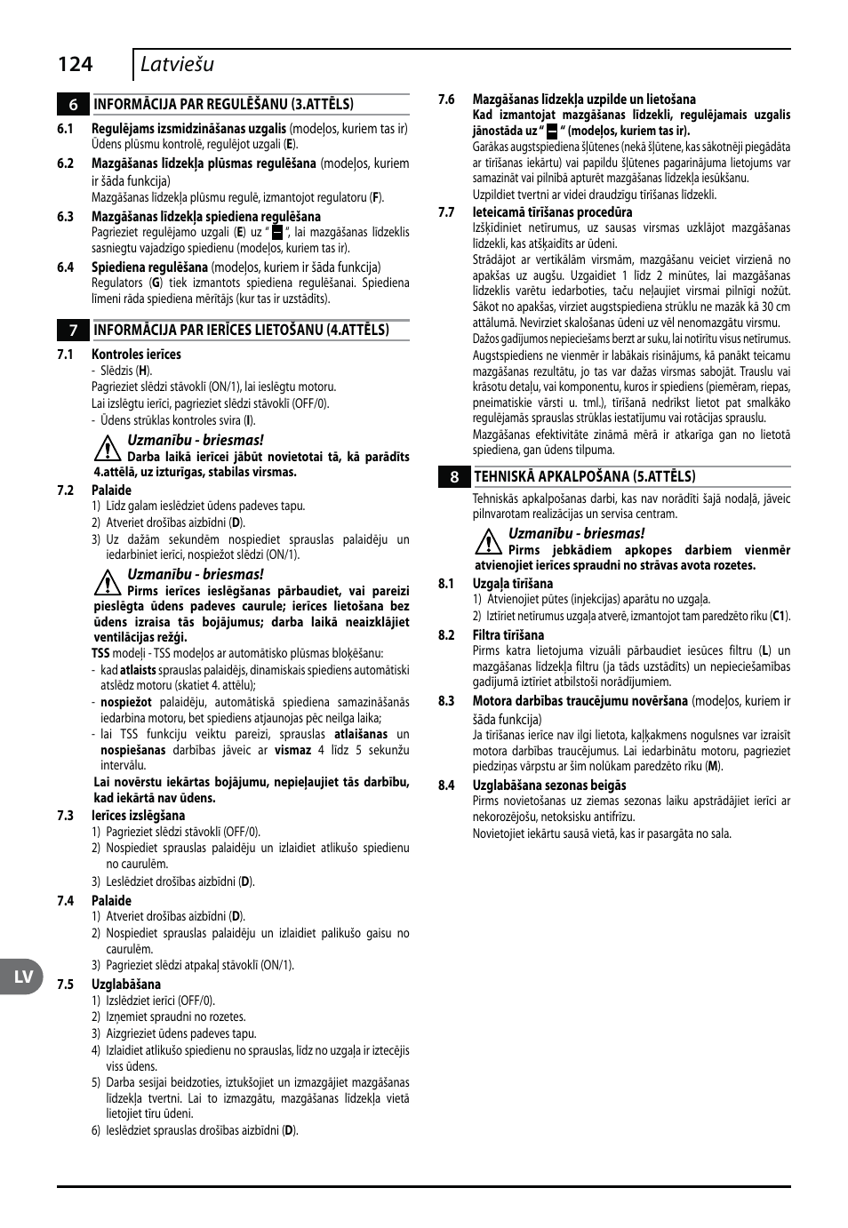 124 latviešu | Makita HW140 User Manual | Page 124 / 140