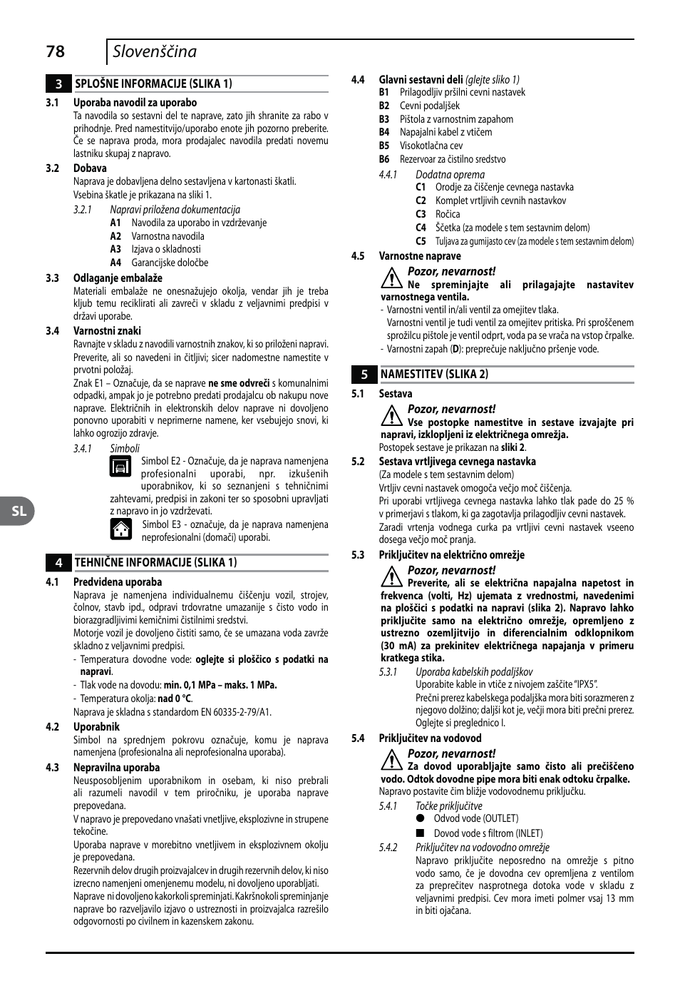 78 slovenščina | Makita HW140 User Manual | Page 78 / 140